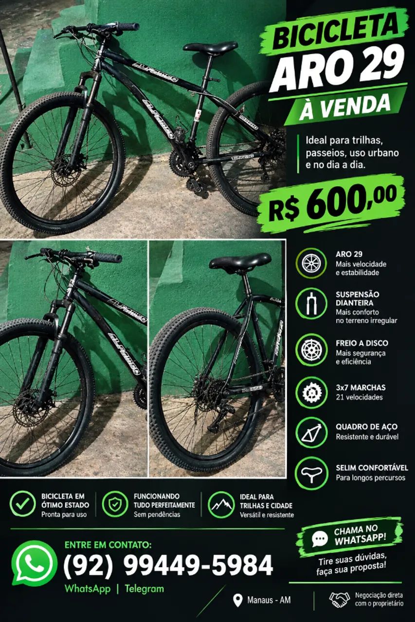 Bicicleta Aro 29 à Venda