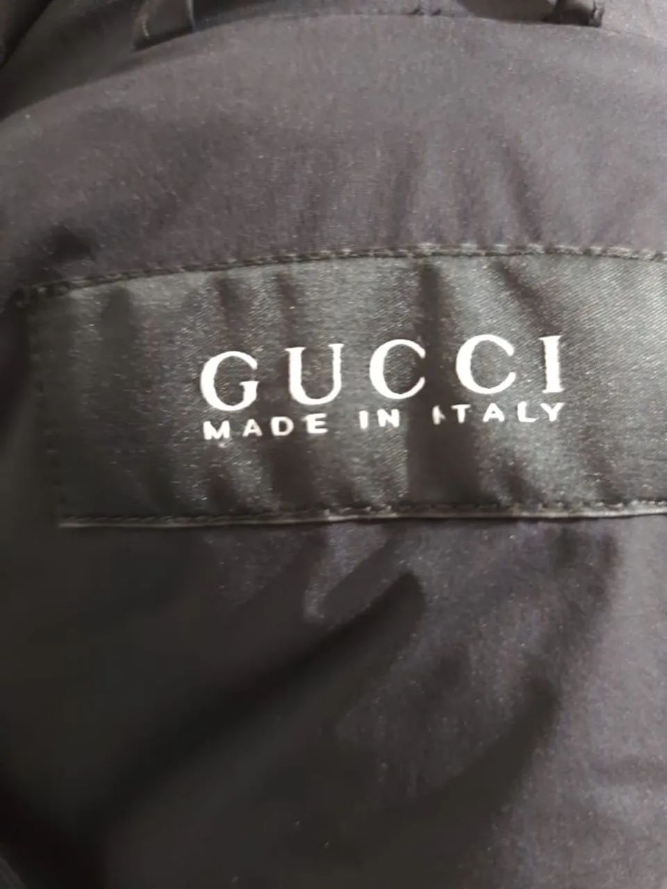 Colete Gucci Original Masculino Matelassê com Couro Preto | IT 50 - Foto 3
