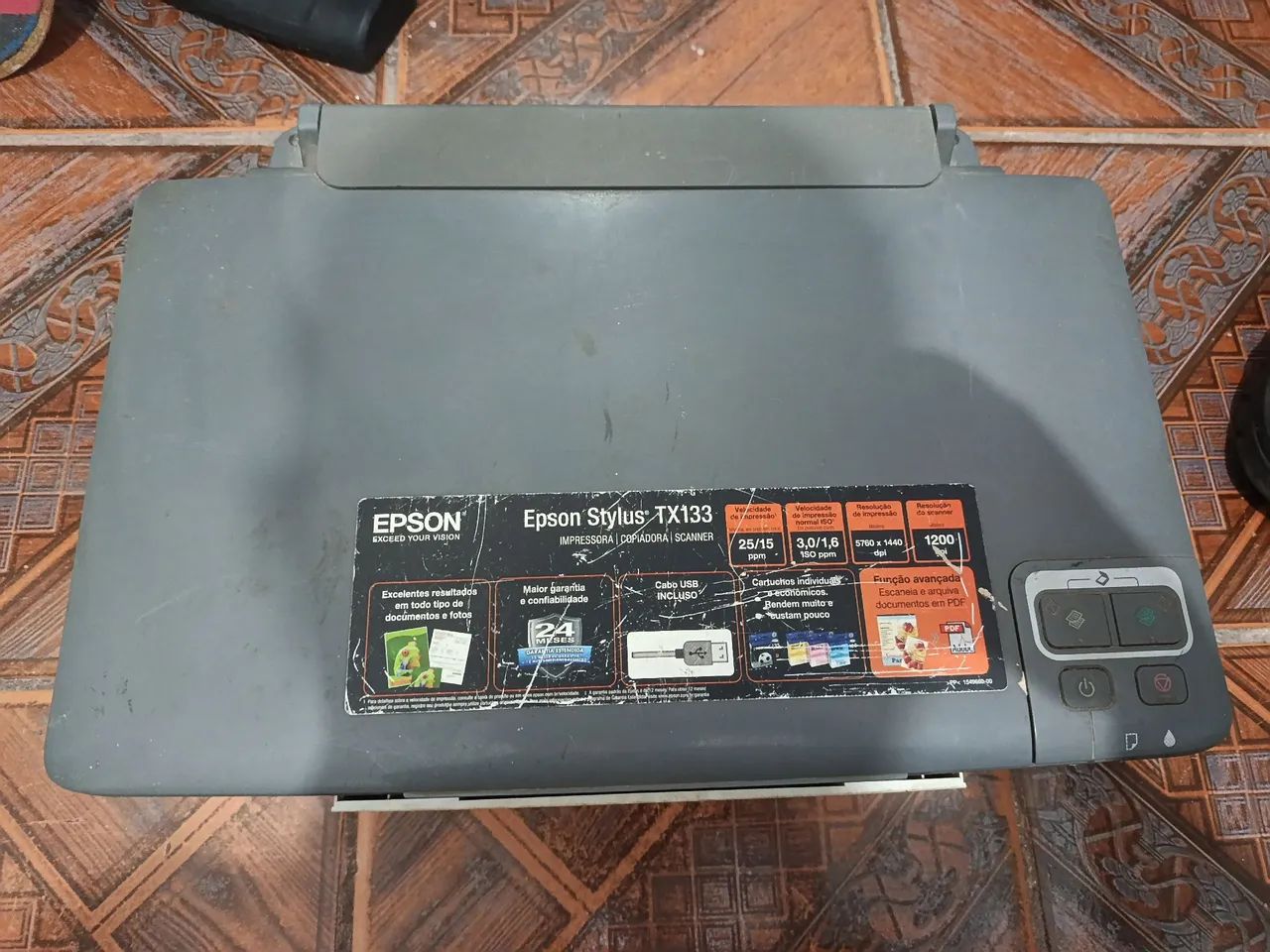80 R$. Impressora EPSON. Cópia e faz scanner. - Foto 3
