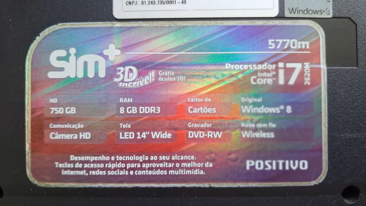 Notebook Sim Positivo I7 - Foto 5