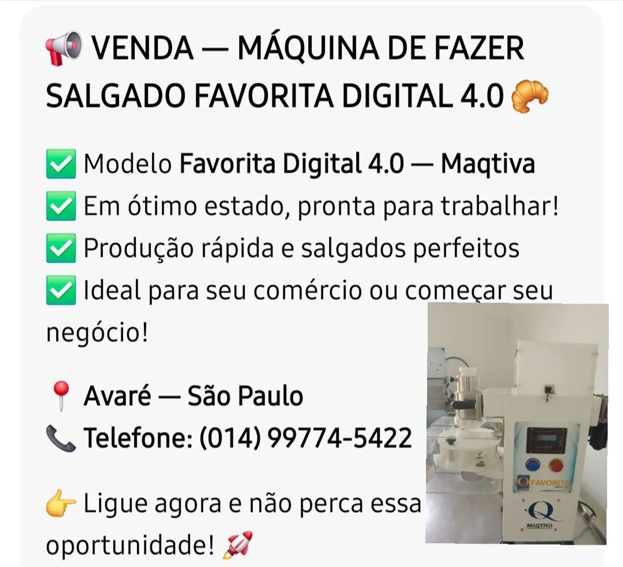 Maquina de salgado