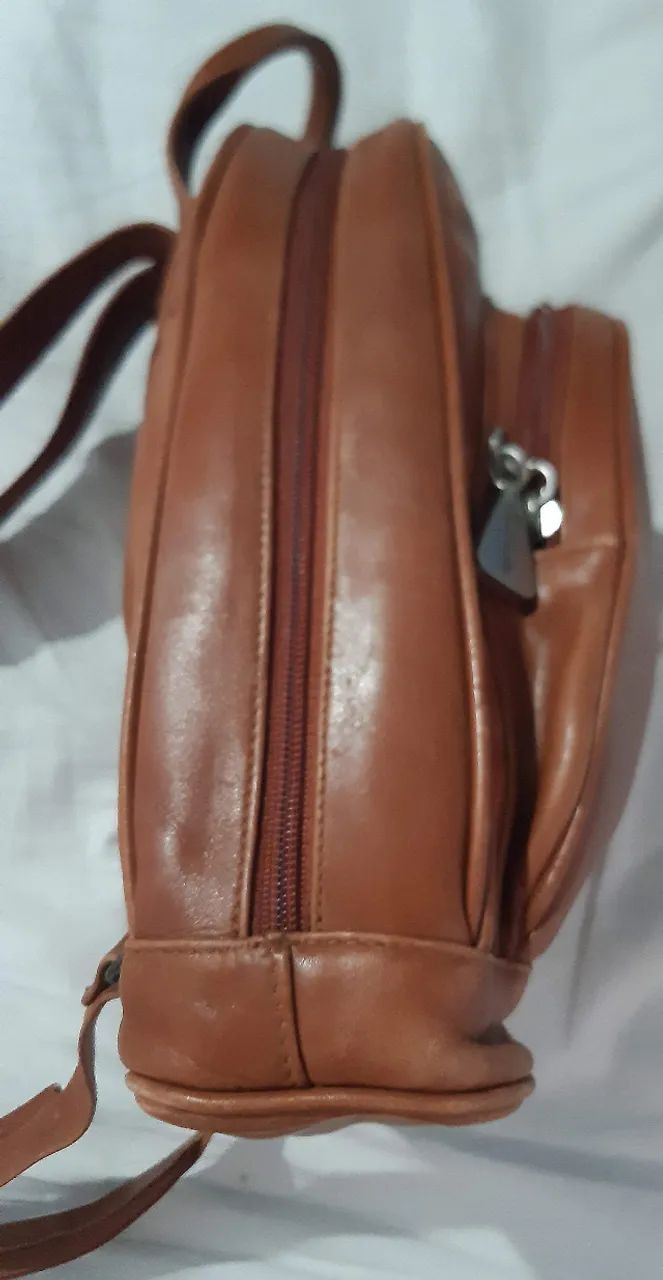 Bolsa de Couro legítimo Marrom - Foto 5