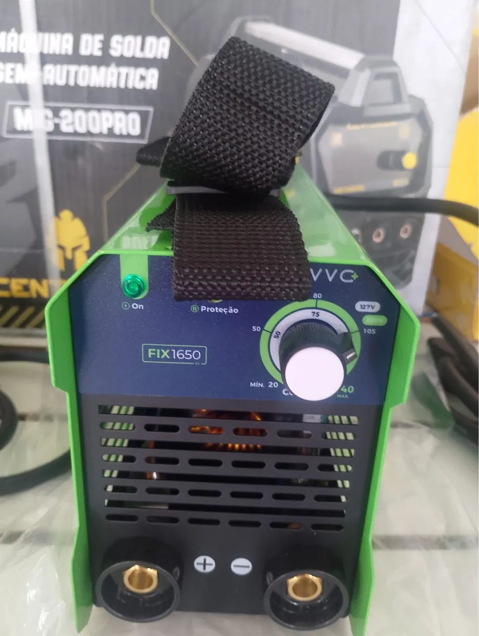 MÁQUINA DE SOLDA MMA BIVOLT 140AH - Foto 4