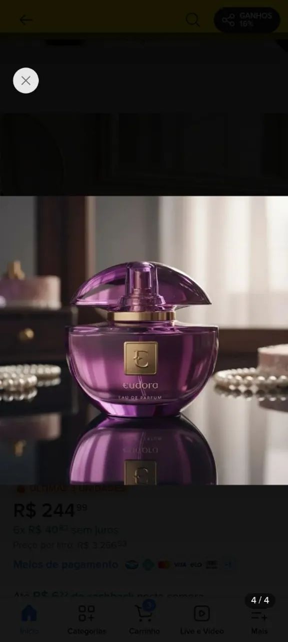 Perfume da Eudora - Foto 3