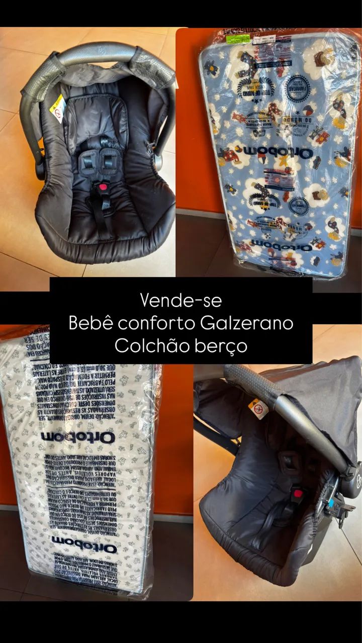 Bebê conforto + colchão berço 