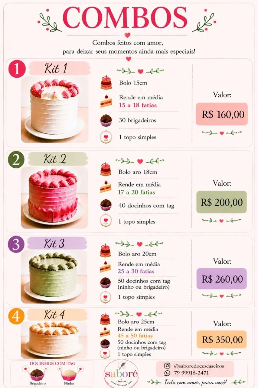 Bolos e Doces Artesanais | Encomendas para Festas e Eventos - Foto 3