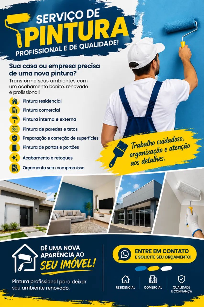 Serviços de pintura residencial 