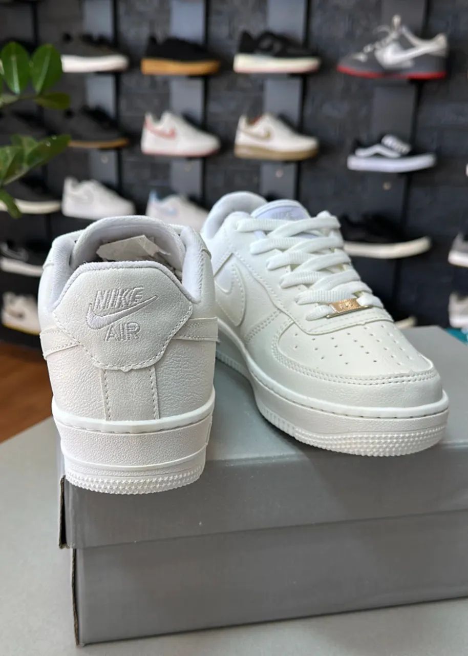 Nike Air Force Branco Masculino Luxo - Foto 3