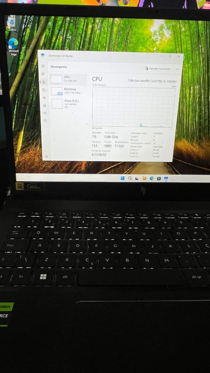 Notebook Gamer Nitro V15 8GB RAM i5 13420H + RTX 3050 (IMPECÁVEL) - Foto 3