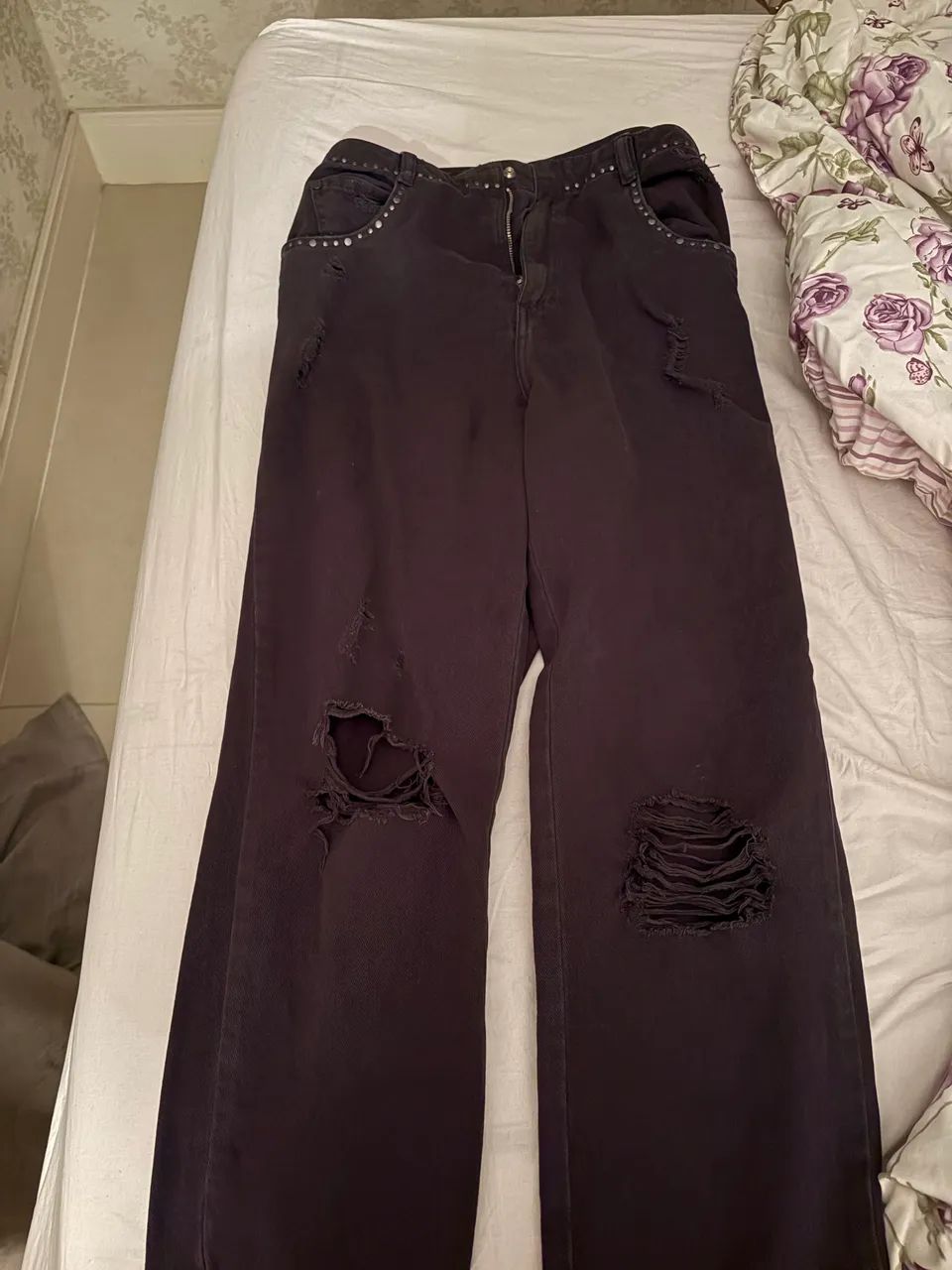 Calça preta maria filó estilosa