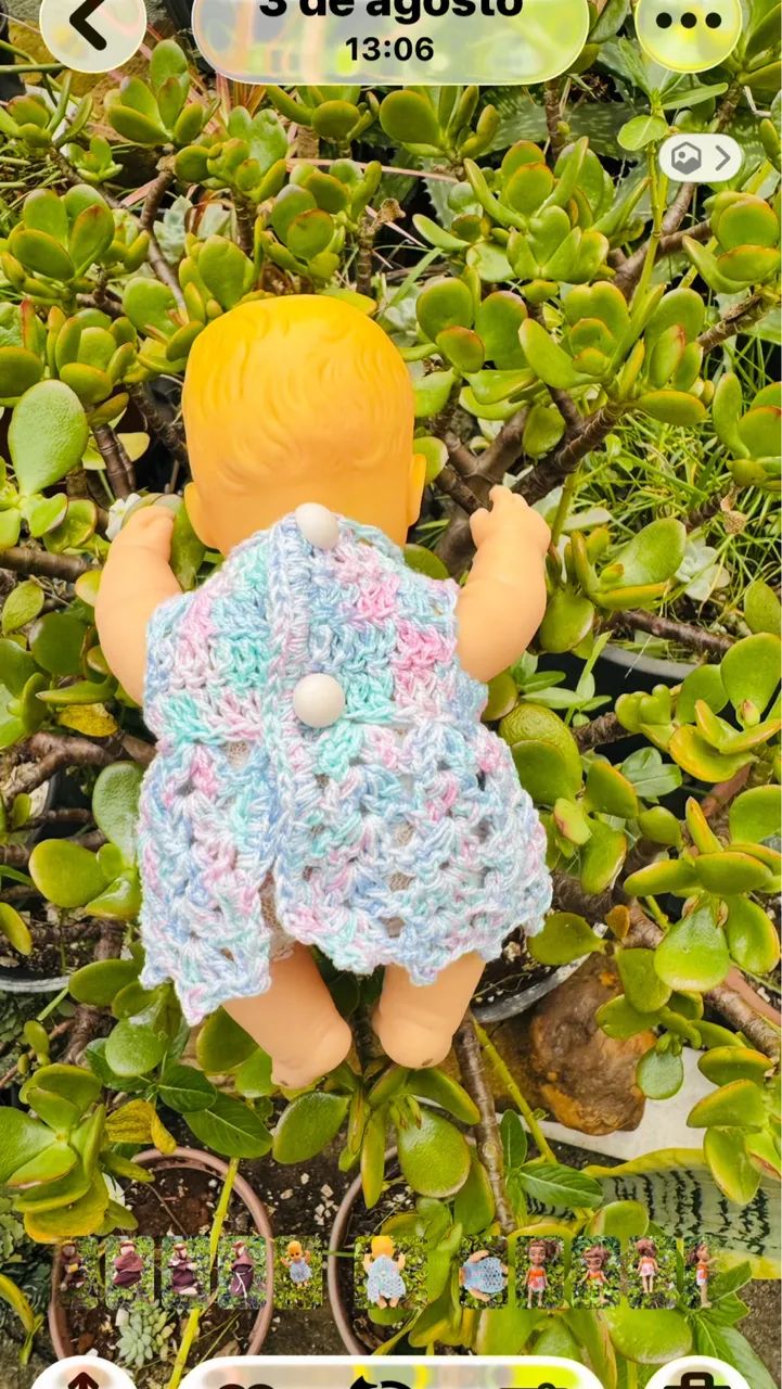 BONECA ANTIGA C/ ROUPA NOVA - Foto 4