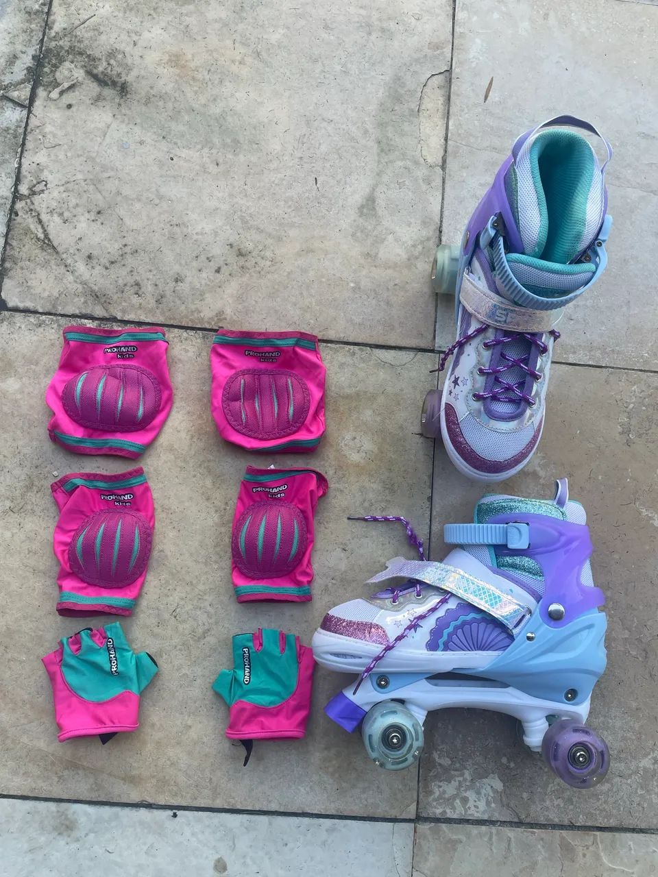 Patins infantil com acessórios de segurança - Foto 2