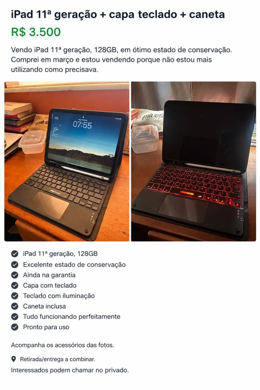 iPad 11ª geração A16 128GB - Foto 3