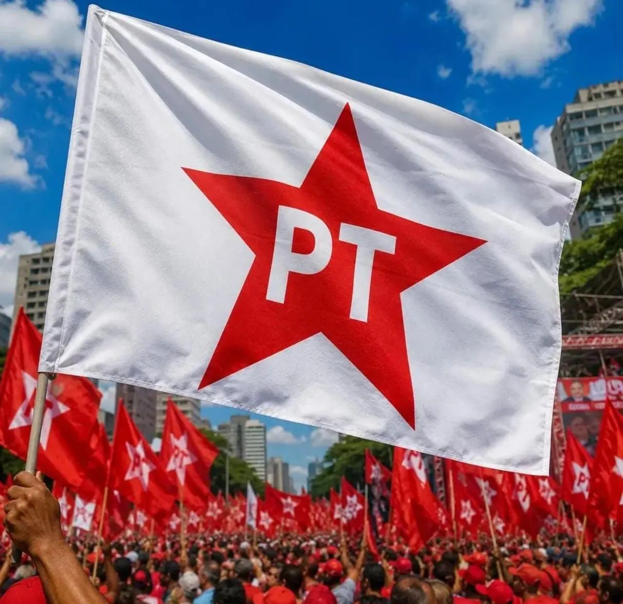 Bandeiras do Lula e do PT - Foto 3