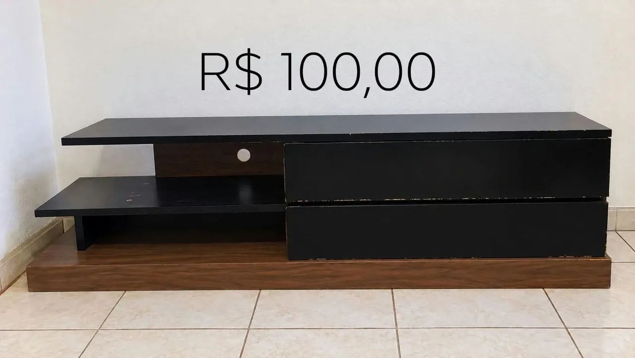 Rack com 2 gavetas grandes