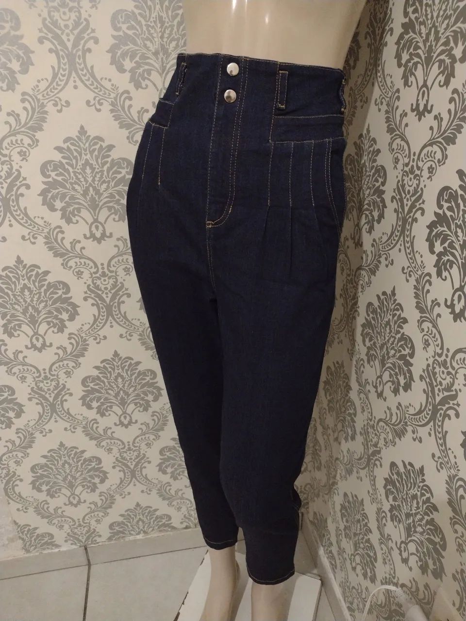 Calça jeans cintura altíssima  - Foto 2