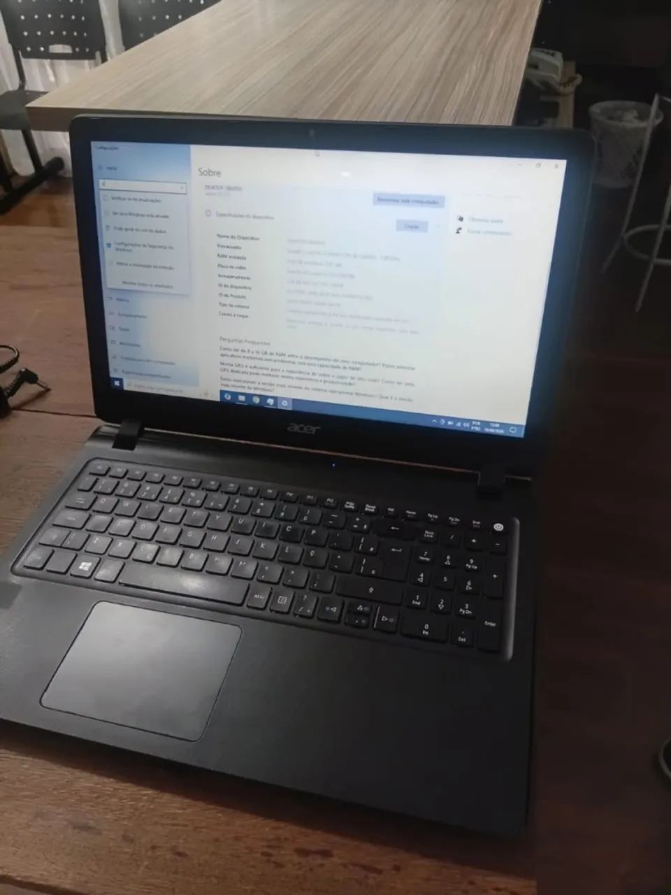 Notebook acer 