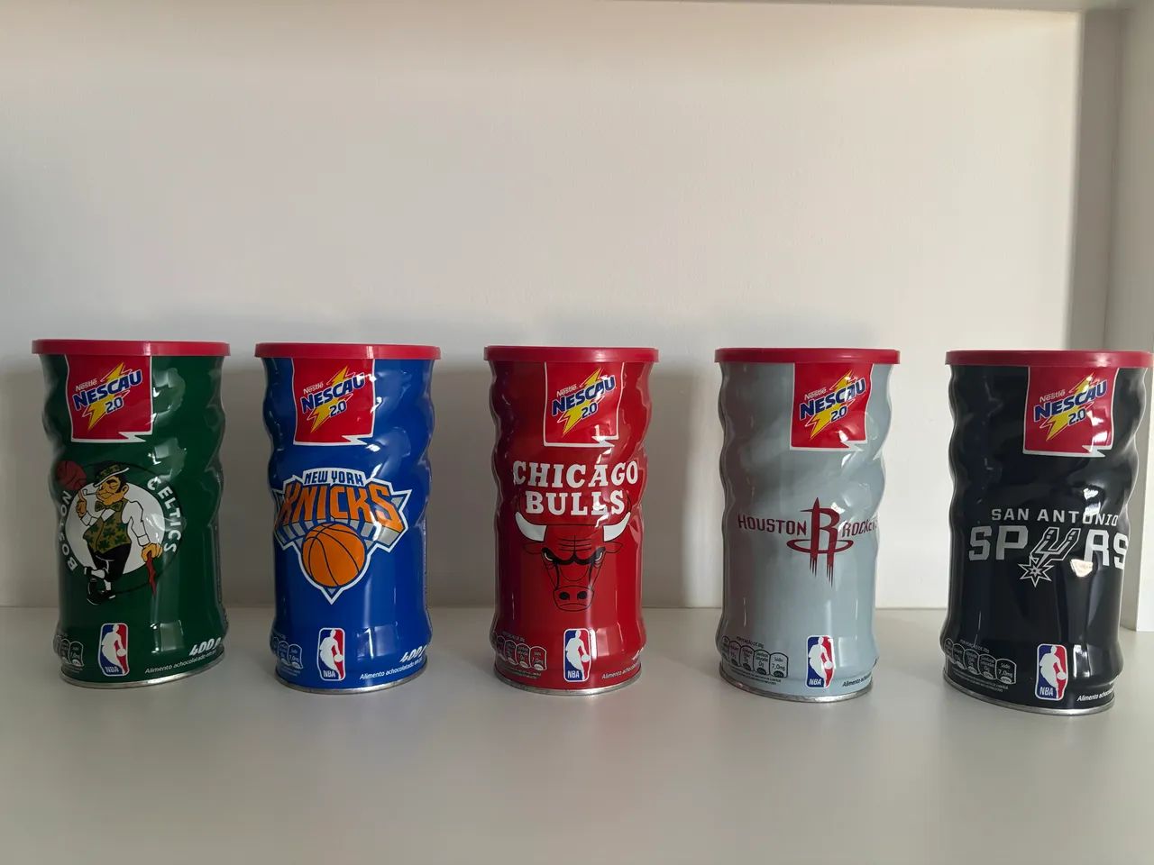 Kit Latas Nescau NBA Colecionáveis