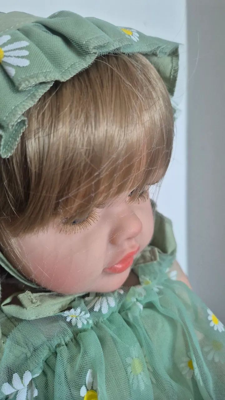 Boneca reborn menina loira nova  - Foto 2