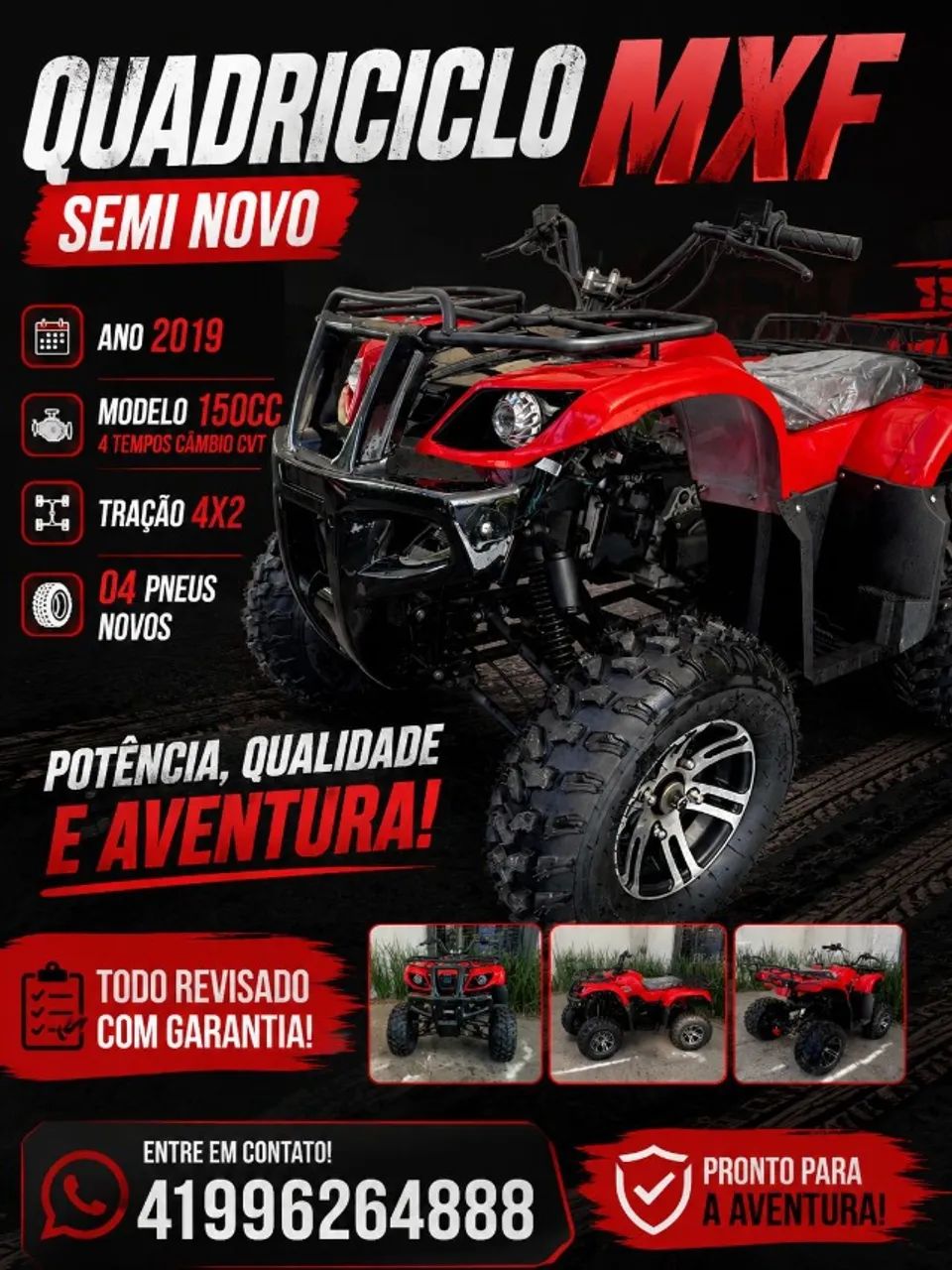 quadriciclo mxf 150cc