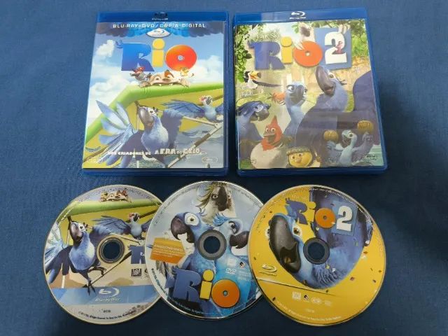 Blu-ray - Rio 1 e 2 (3 Discos)