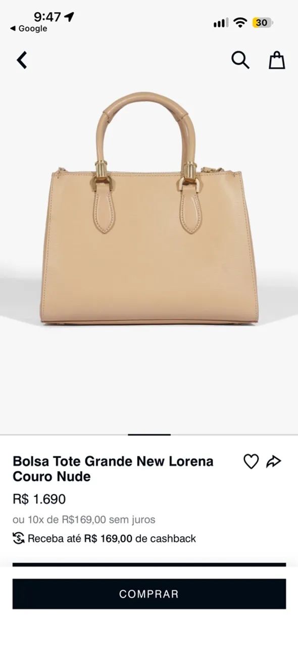 BOLSA SCHUTZ LORENA GRANDE 