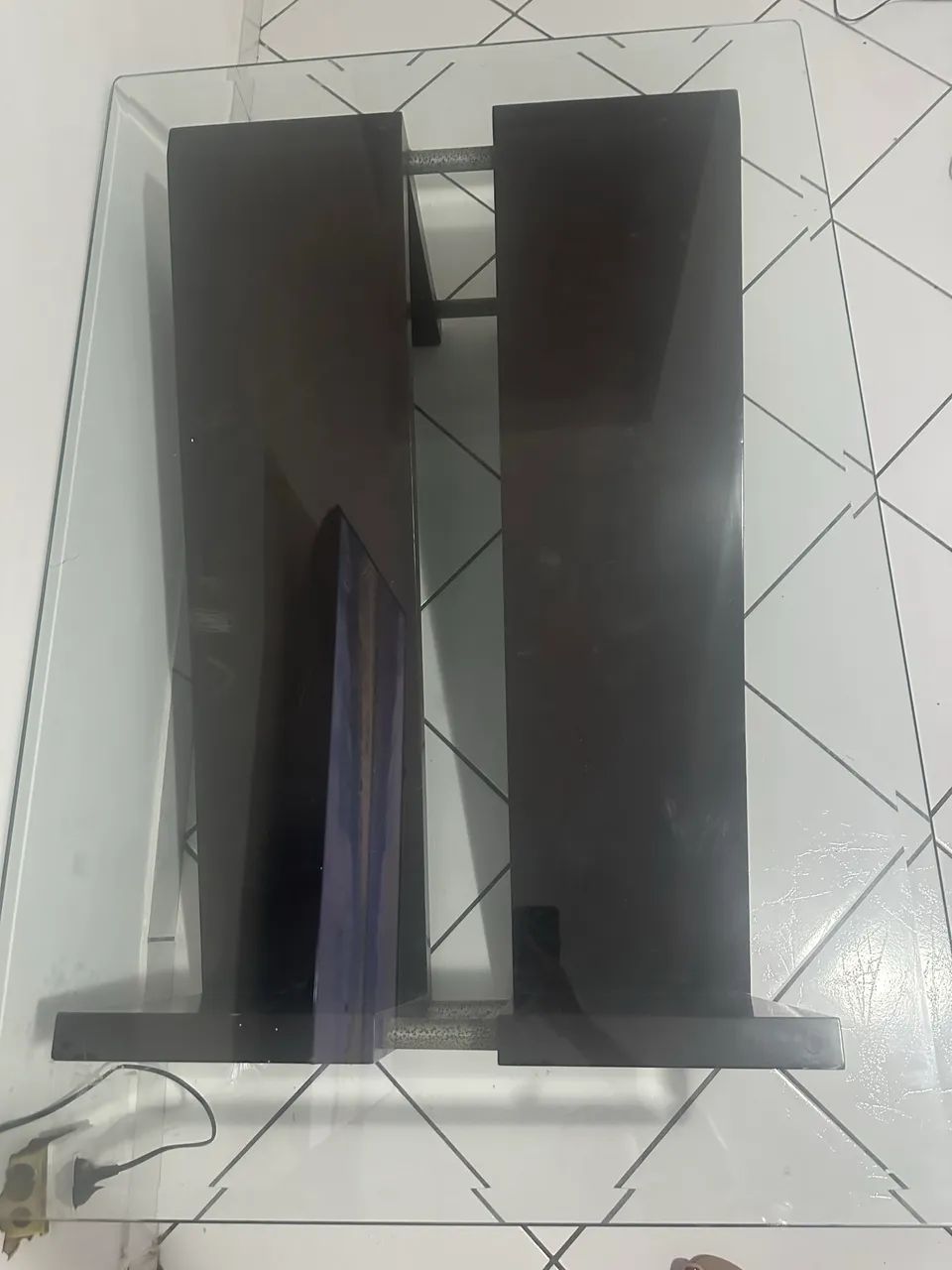 Mesa com tampo de vidro  - Foto 2