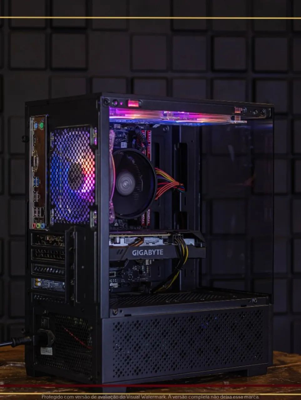 Computador Gamer Ryzen 5 5500, 16gb, 512gb NVMe, GTX 1660 Super, Fonte 500W, Gab. TGT - Foto 2