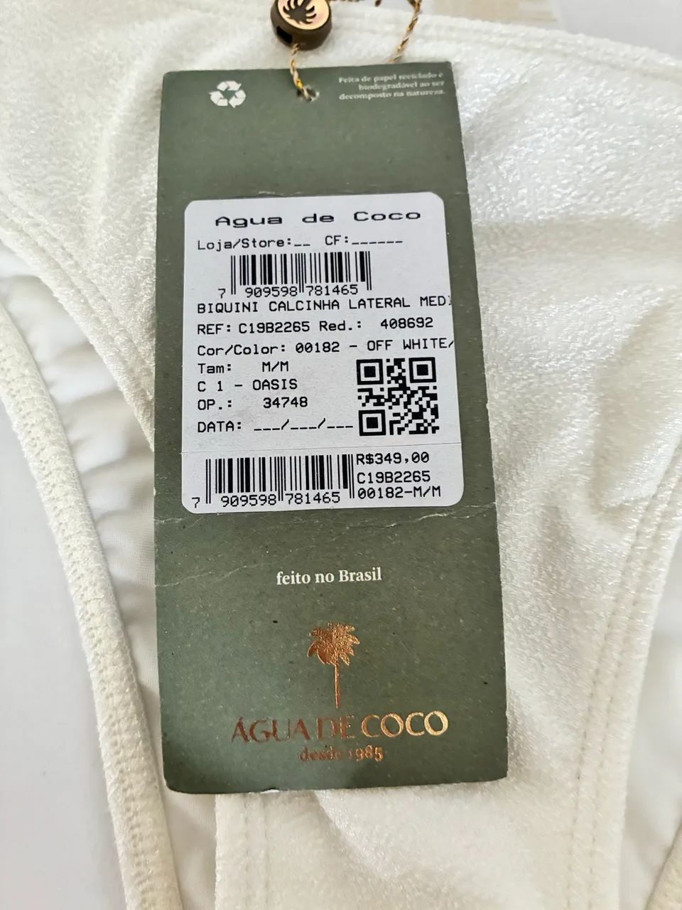 CALCINHA BIQUÍNI ÁGUA DE COCO NOVA - Foto 2