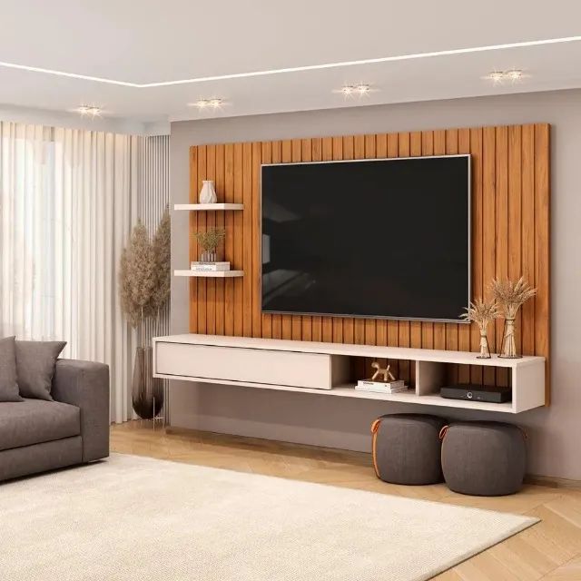 Painel Suspenso P/TVs Até 60 Polegadas 1.79M Ripado. Produto Novos Direto de Fábrica. - Foto 2