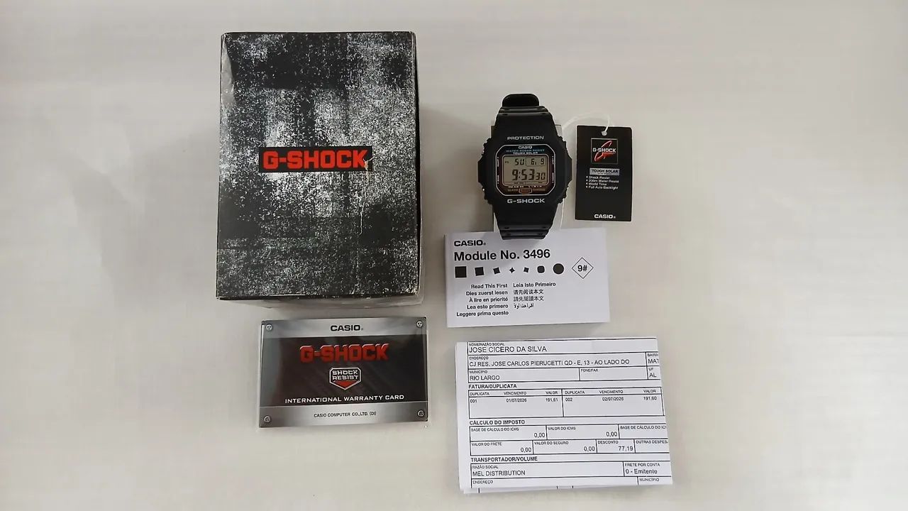 CASIO G-SHOCK G-5600UE-1DR TOUGH SOLAR ORIGINAL | NOVO + GARANTIA <br>