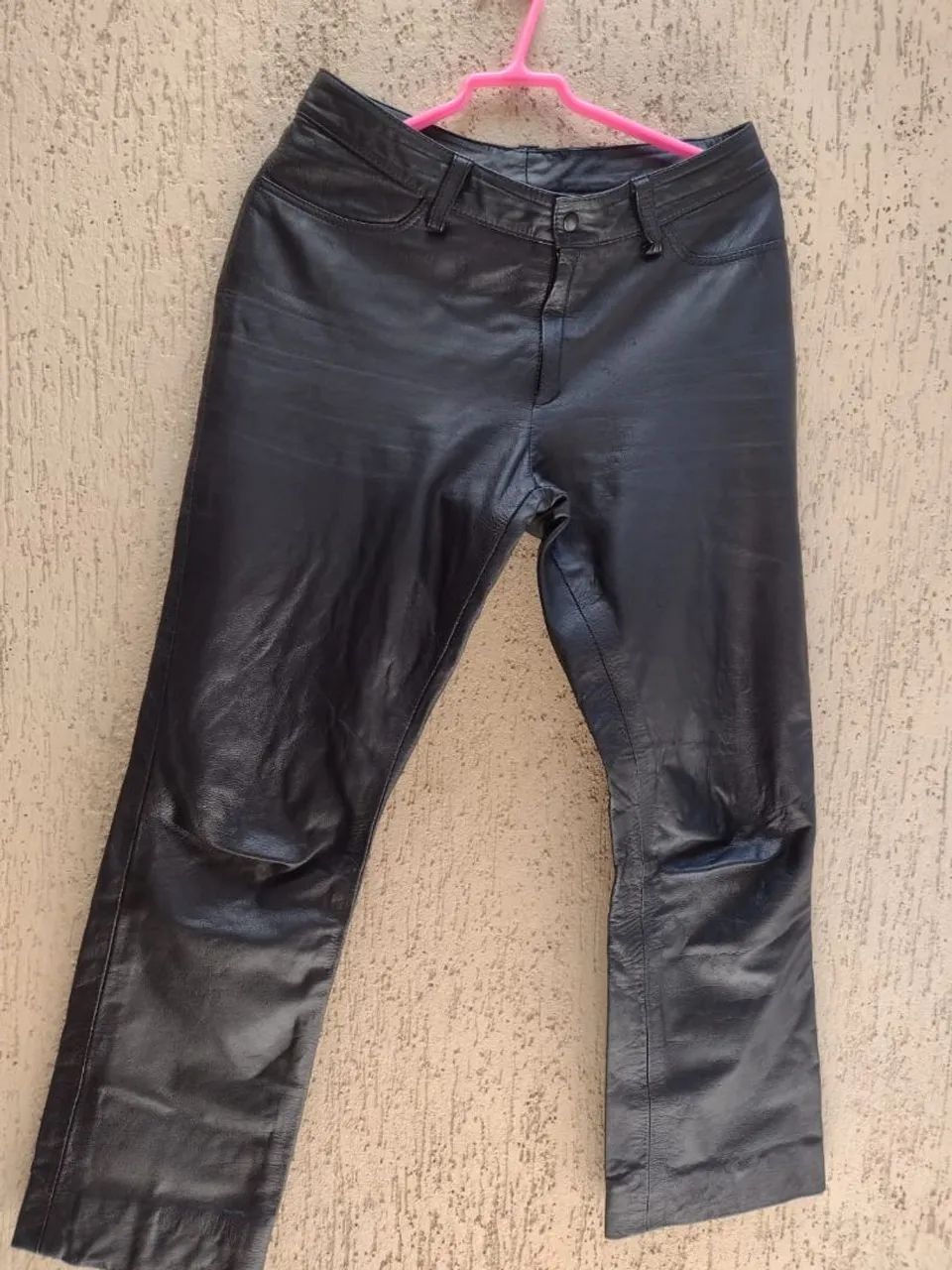 Calça de couro para motociclista marca Prata Couro  - Foto 2