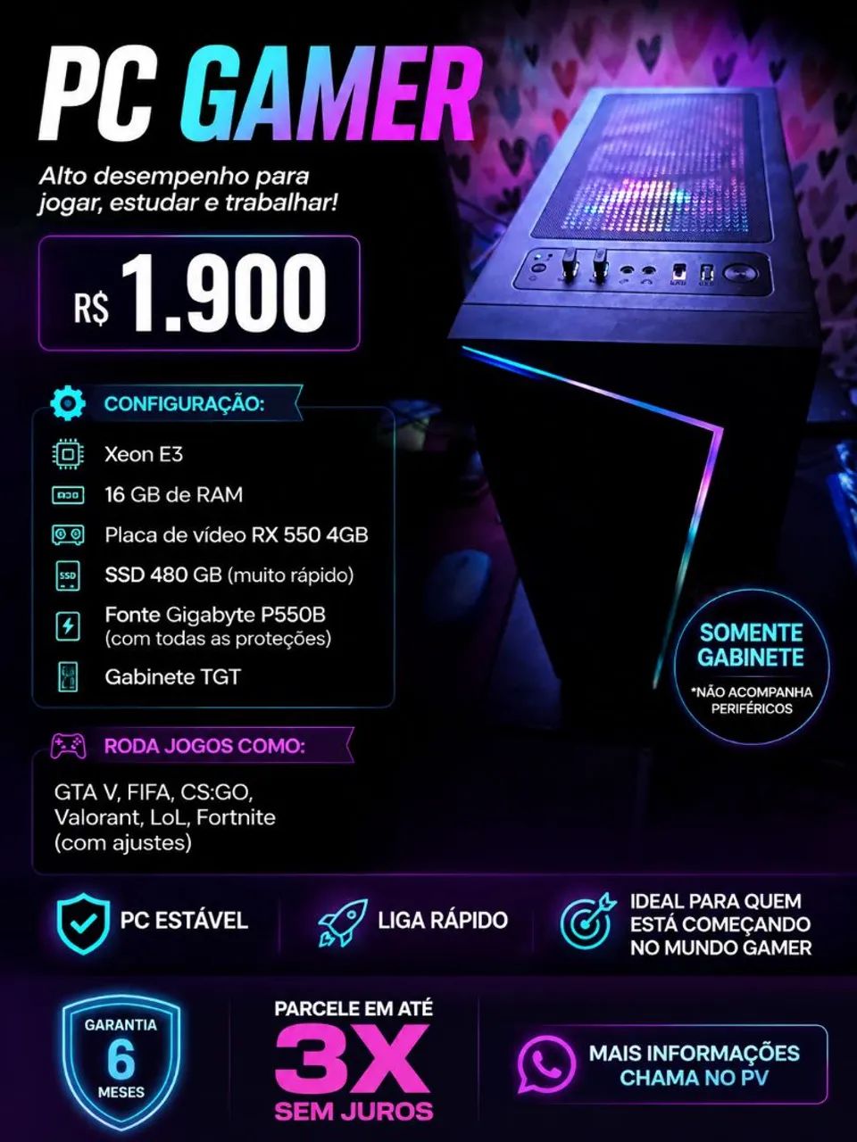 COMPUTADOR GAMER 