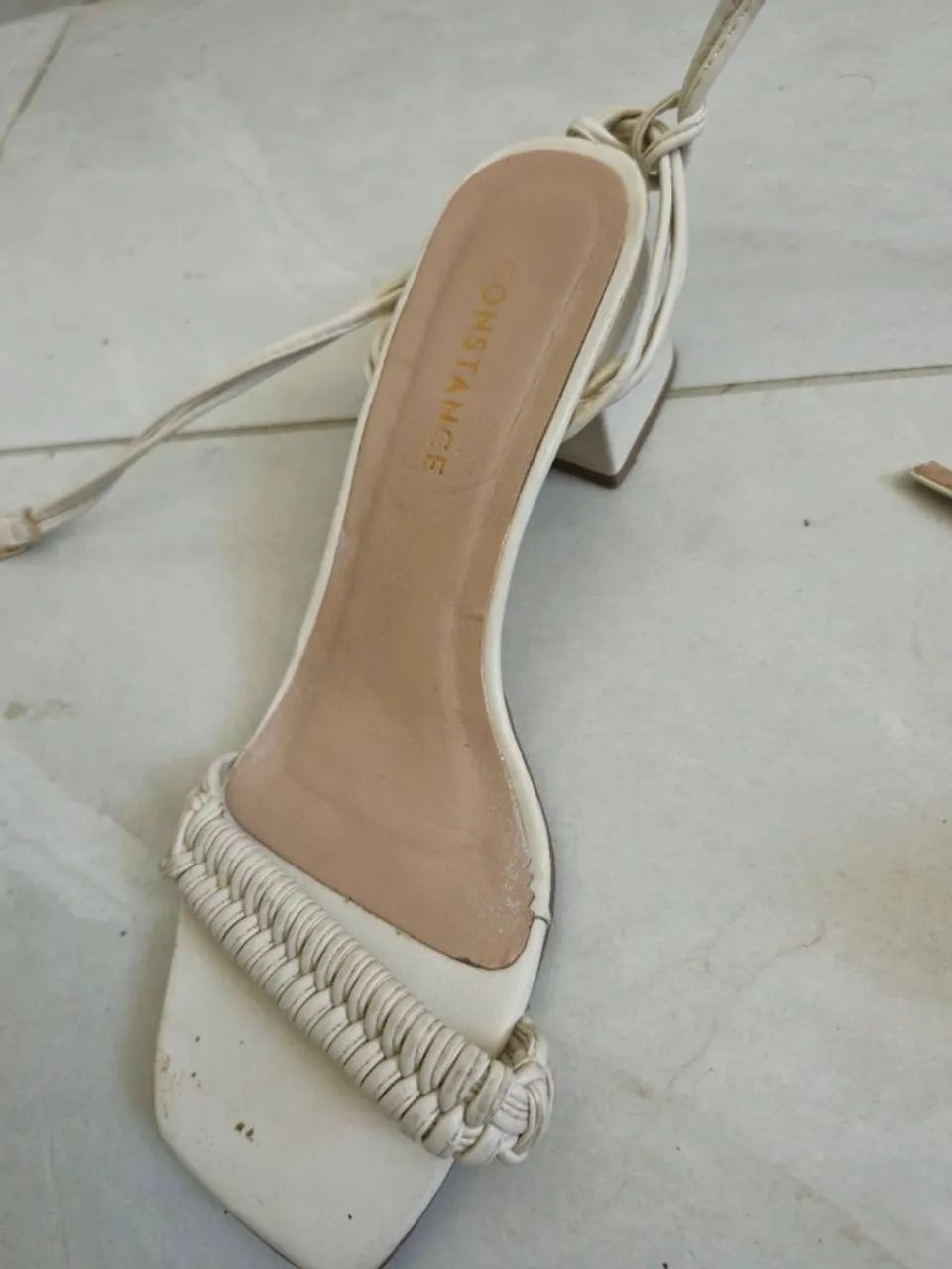 sandália constance branca 35 - Foto 5