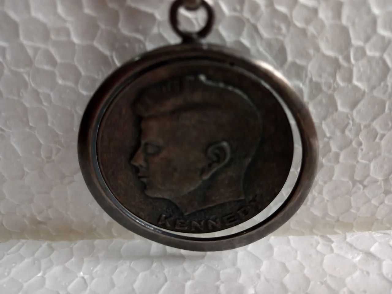 Antigo chaveiro Presidente Kennedy  - Foto 3