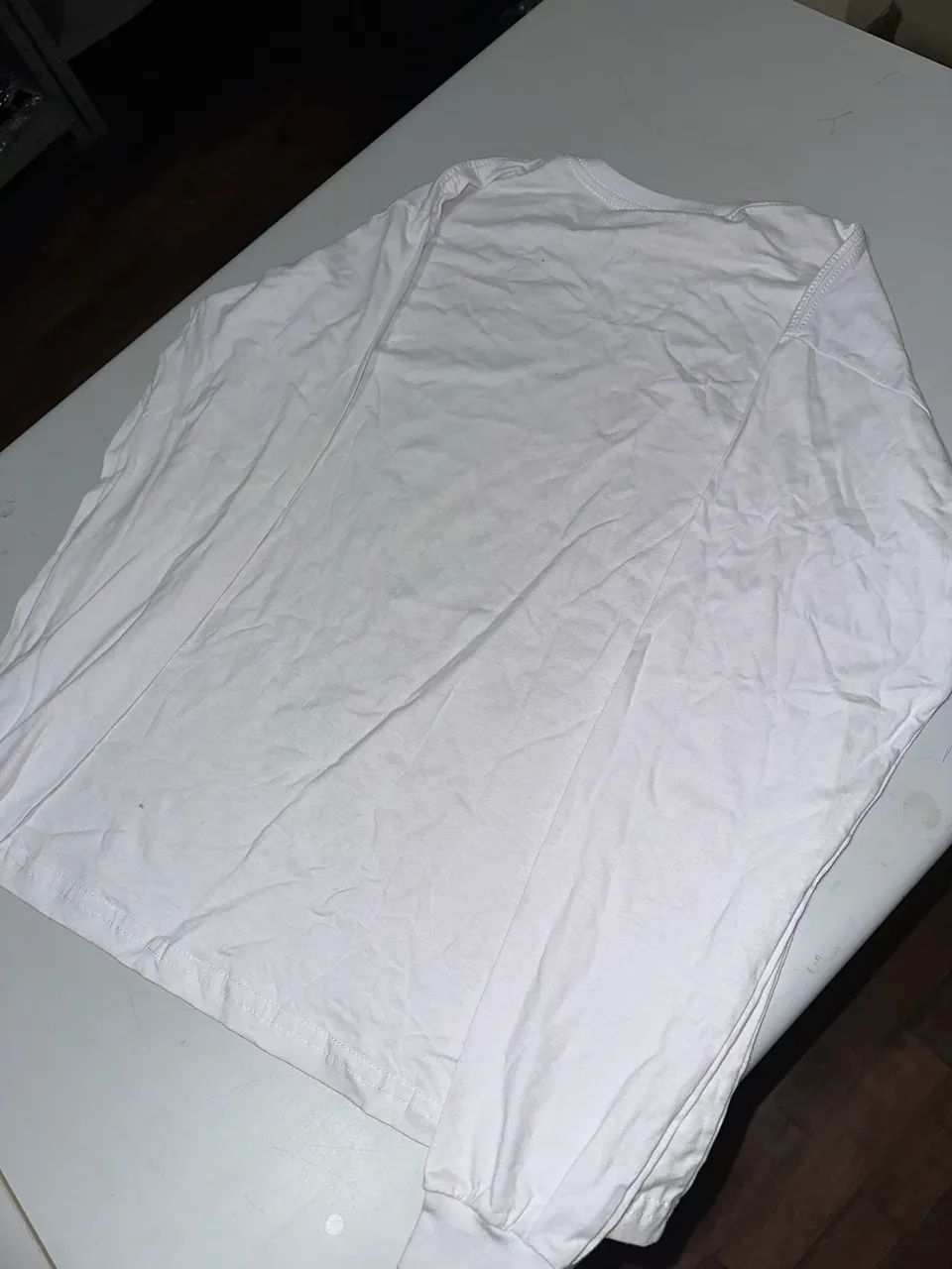 Camiseta Manga Longa Lacoste Branca - Foto 4