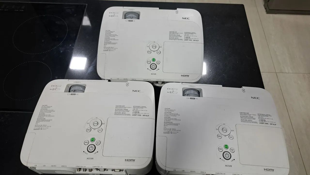 VENDO LOTE ( 3 ) PROJETORES NEC M350X 