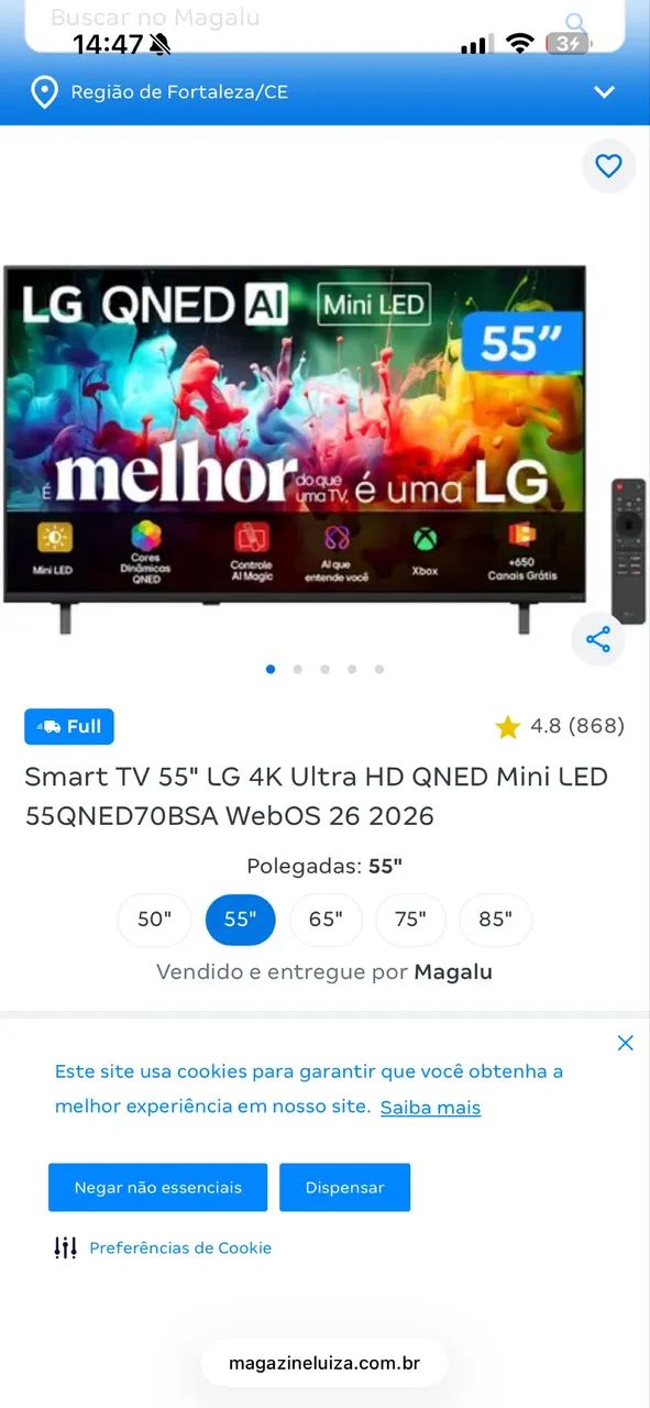 Smart TV 55" LG  - Foto 3