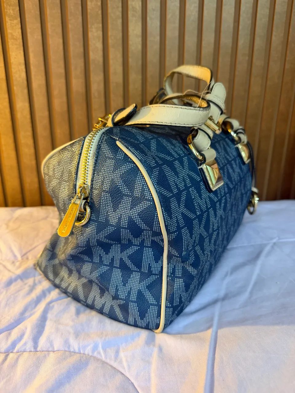Bolsa Michael Kors Original - Azul Monograma - Foto 3
