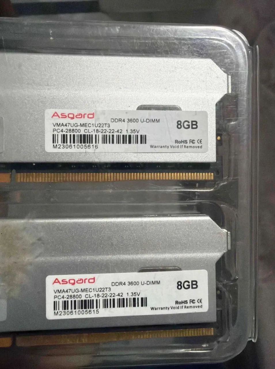 Memoria ram 16gb asgard 3600