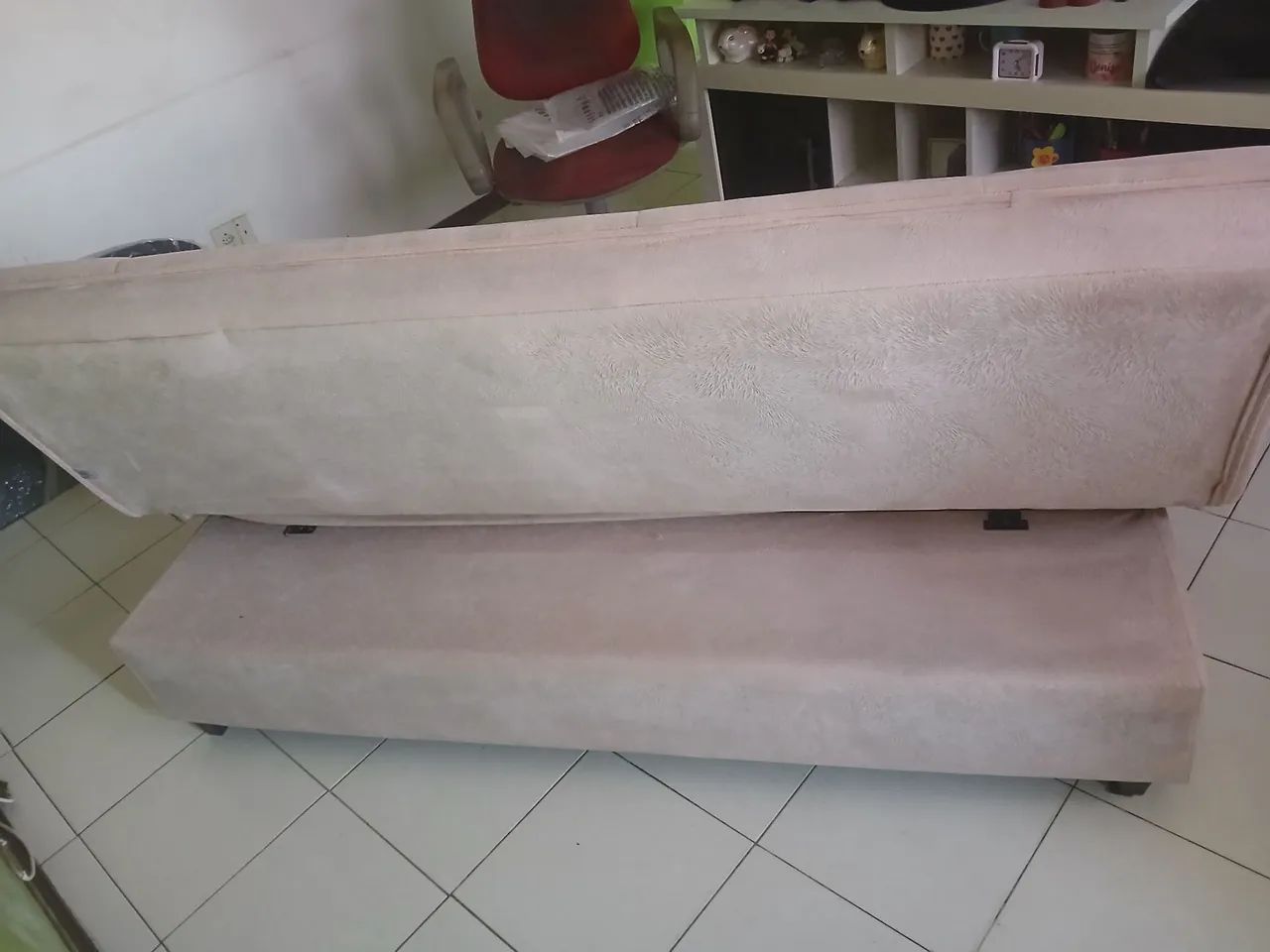 SOFÁ CAMA 3 LUGARES ROSA 