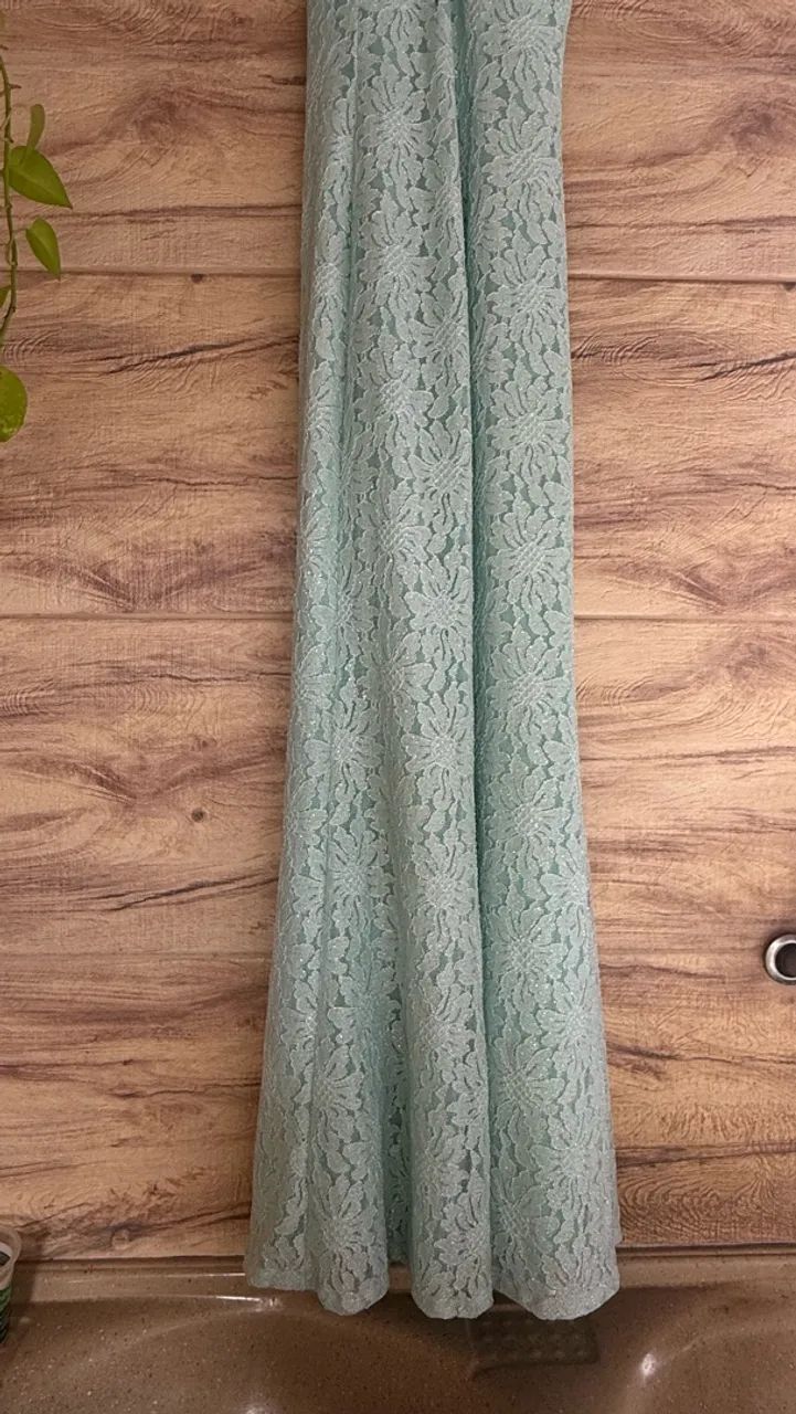 Vestido longo - Verde Água