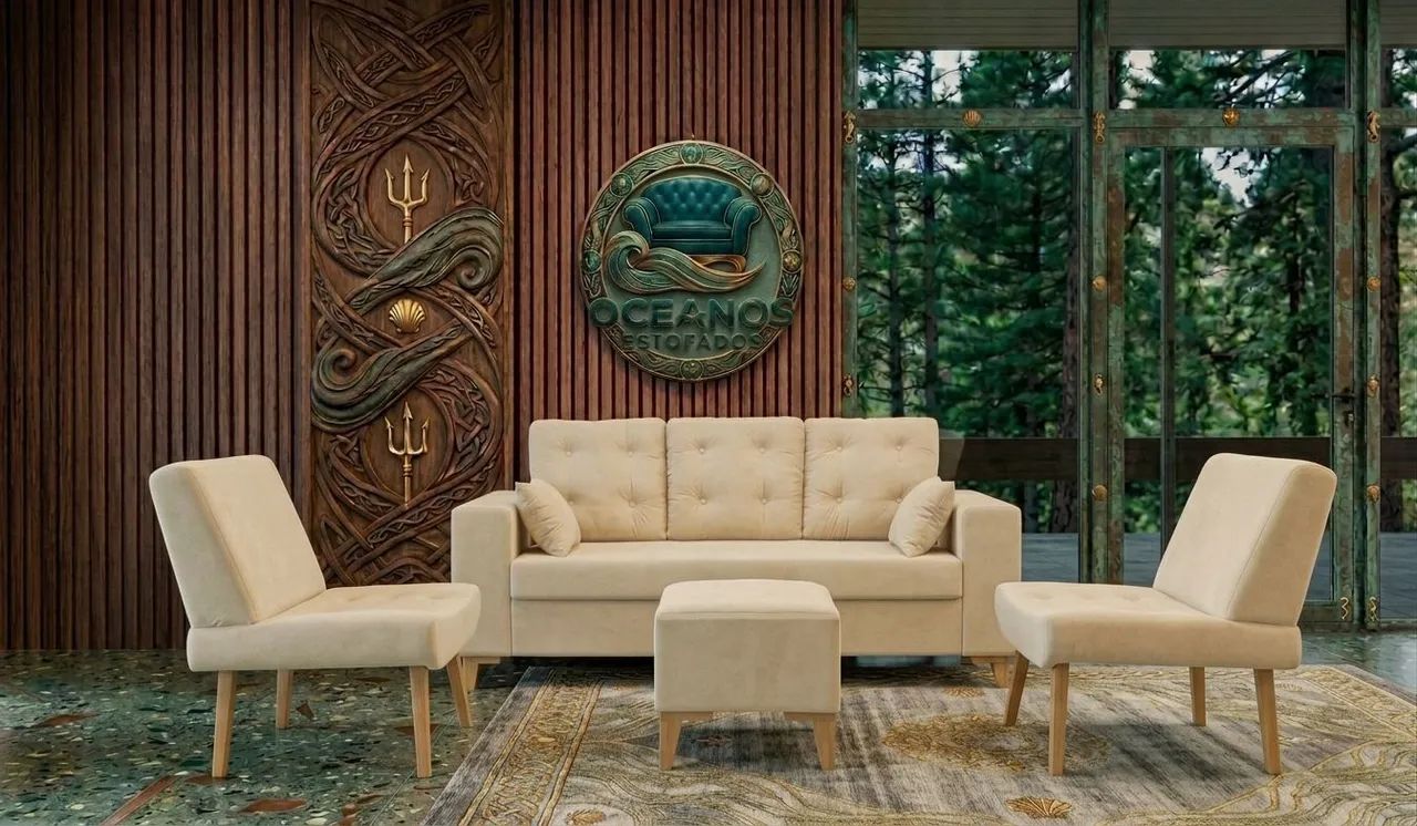 Conjunto sofá e poltronas com entrega grátis - Foto 2