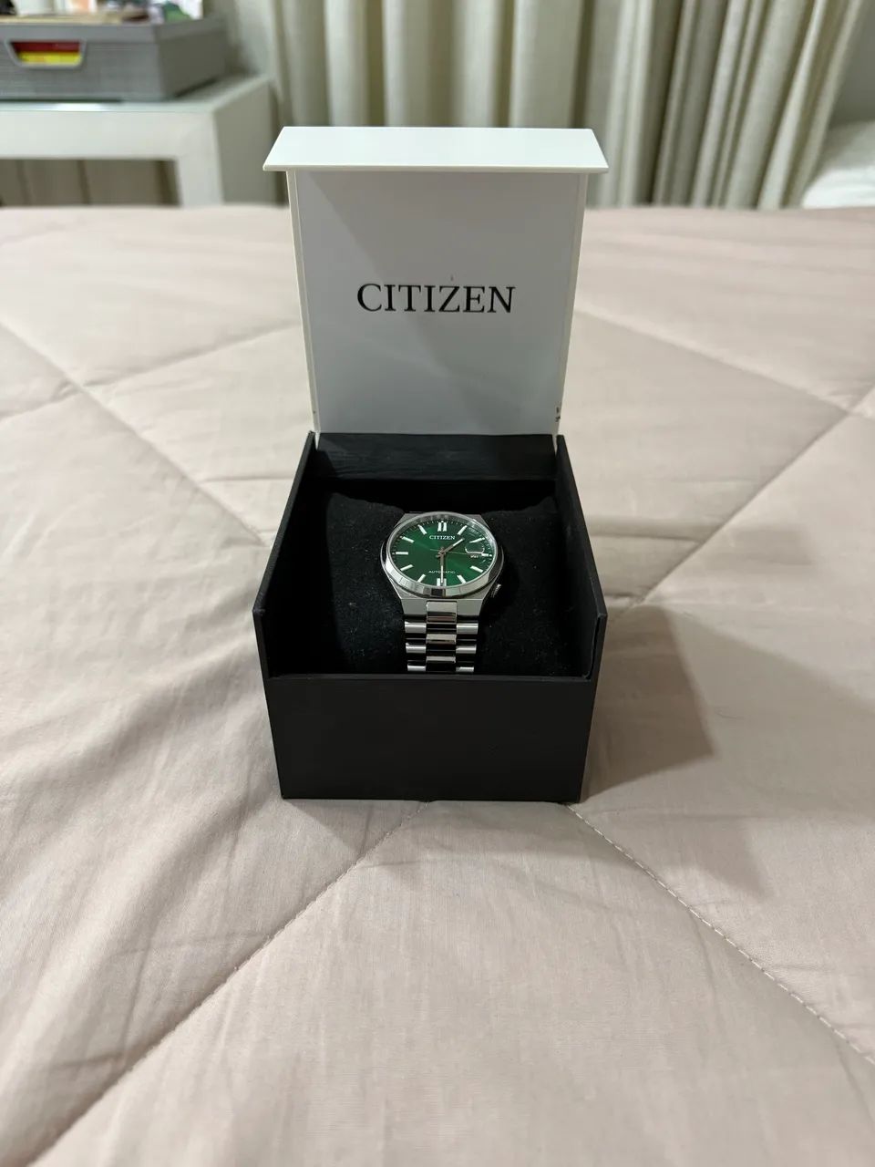 Relógio Citizen Tsuyosa Green dial Automático 