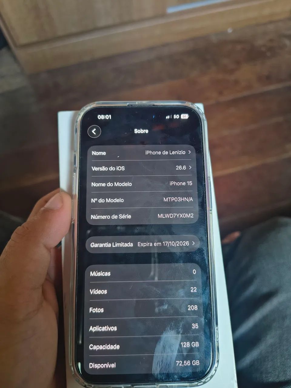 Vendo iPhone 15 muito novo 