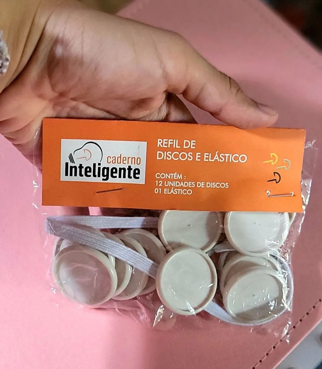 Caderno inteligente grande + refil folhas pautadas e discos - Foto 5
