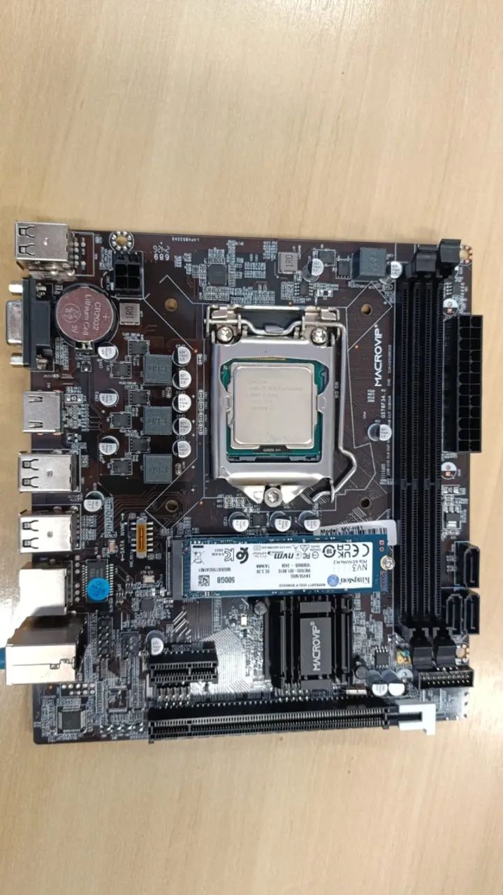 Placa mae MV61+Placa de video GFORCE GTX650+SSD500gb + Processador Xeon E3