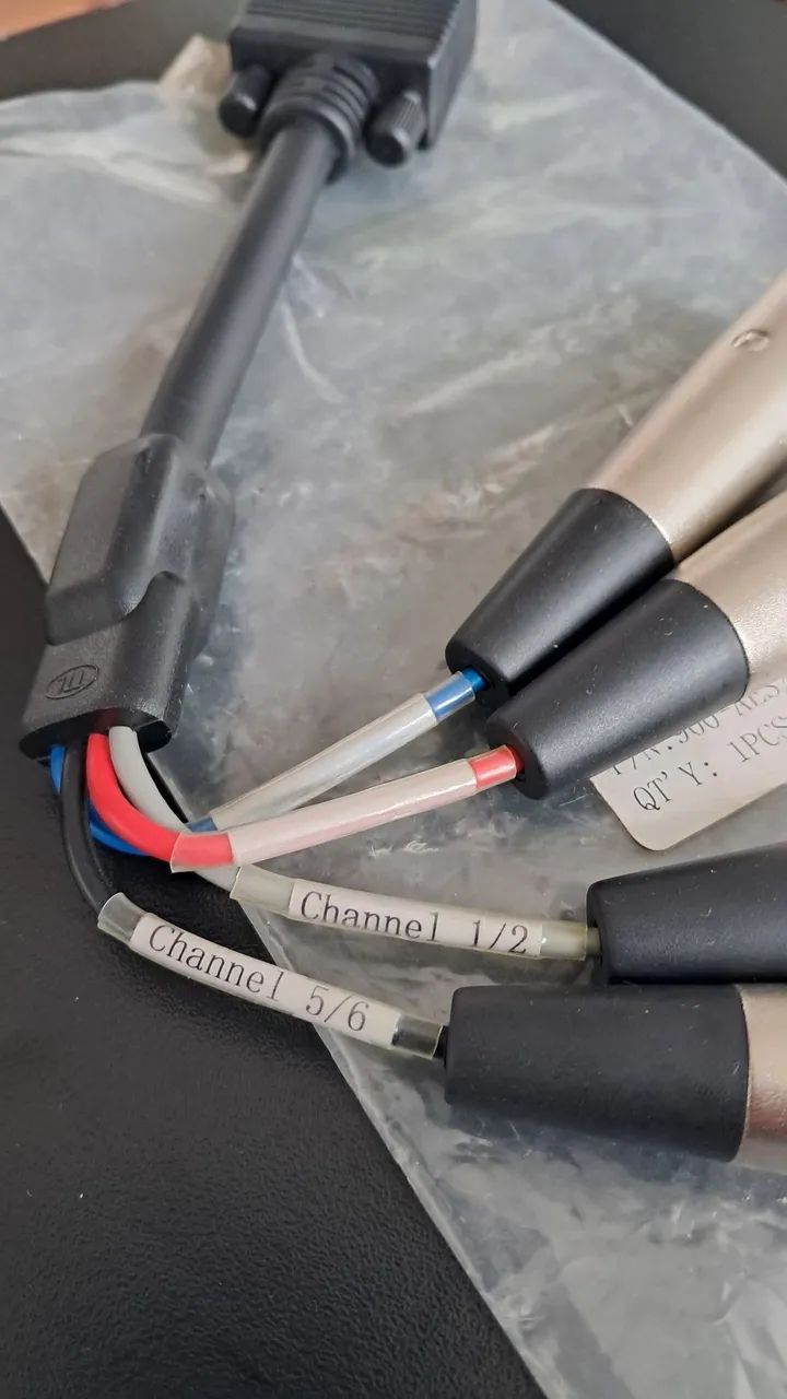 Patch cable áudio DB9 Fêmea x 4 XLR Macho - Foto 3