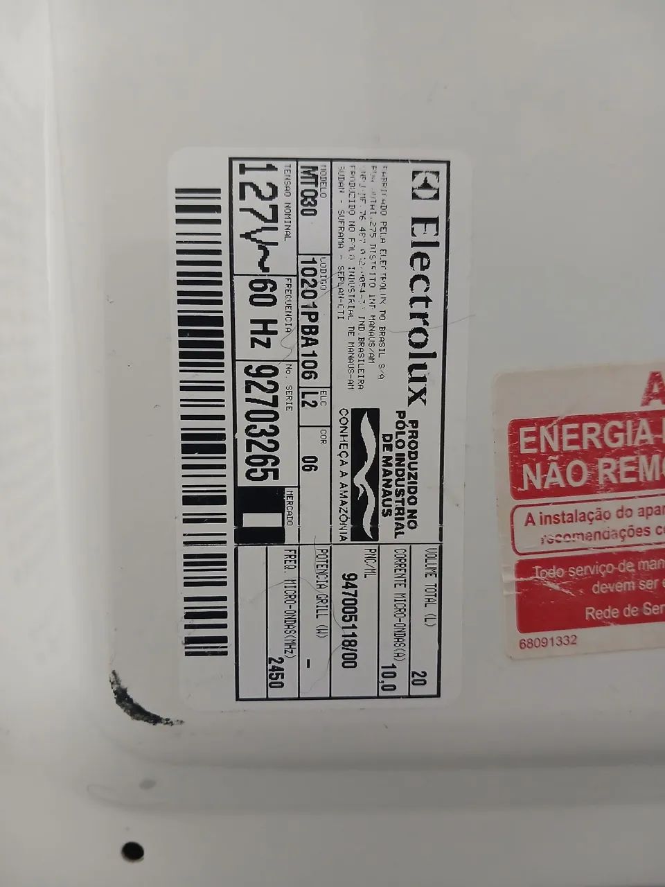 Microondas Electrolux 20l 127V  MT030 - Foto 5