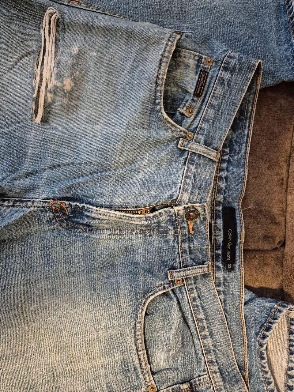 Calça jeans masculina Calvin Klein 42 - Foto 2